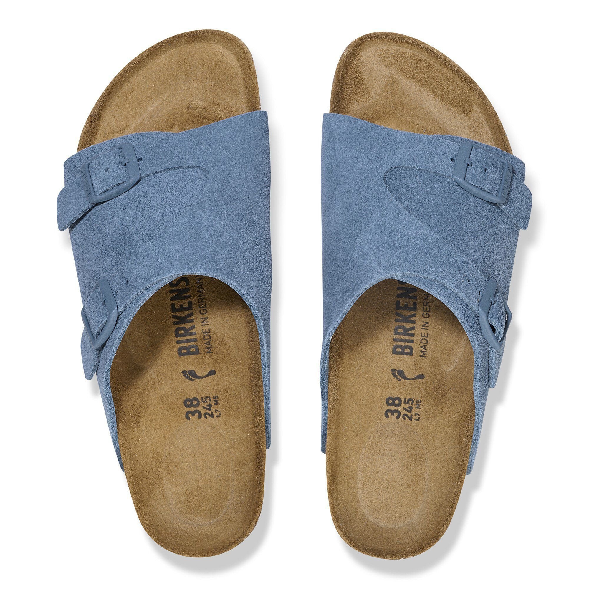 BIRKENSTOCK ZURICH 38 ネイビー Zürich Suede Leather in Color Elemental Blue | BIRKENSTOCK US