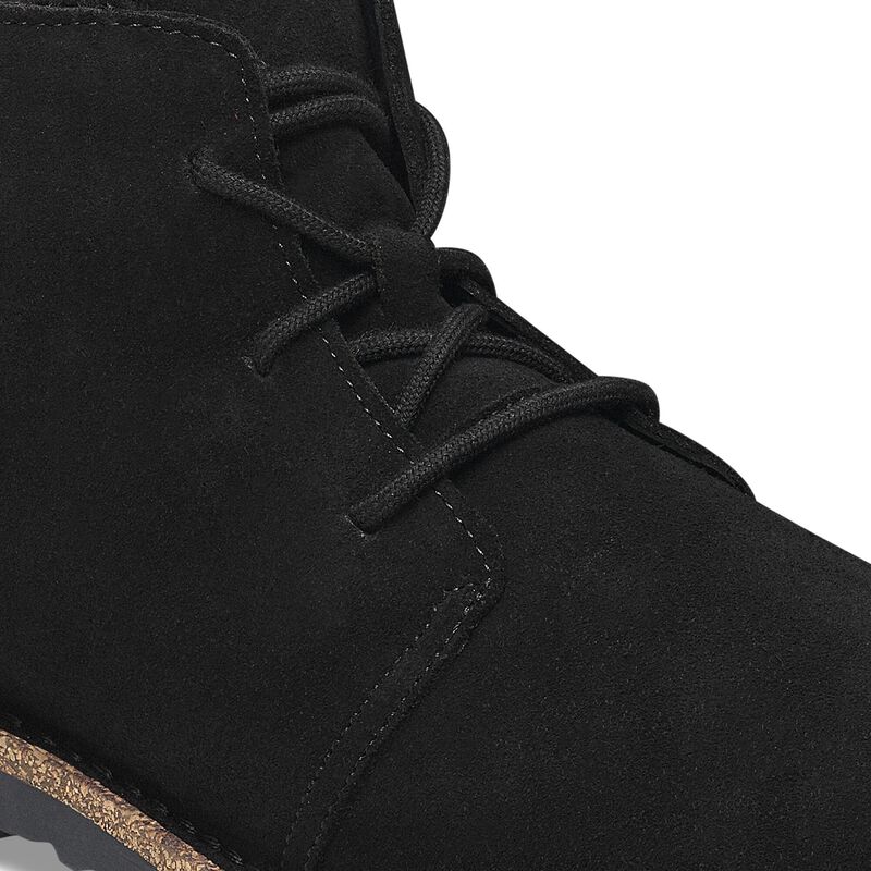 BIRKENSTOCK Uppsala Mid Shearling Suede Leather Black Contour Sole detail