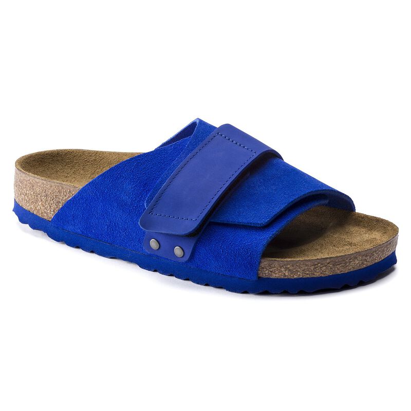 BIRKENSTOCK Kyoto Nubuck Leather/Suede Digital Green Trail Easy detail