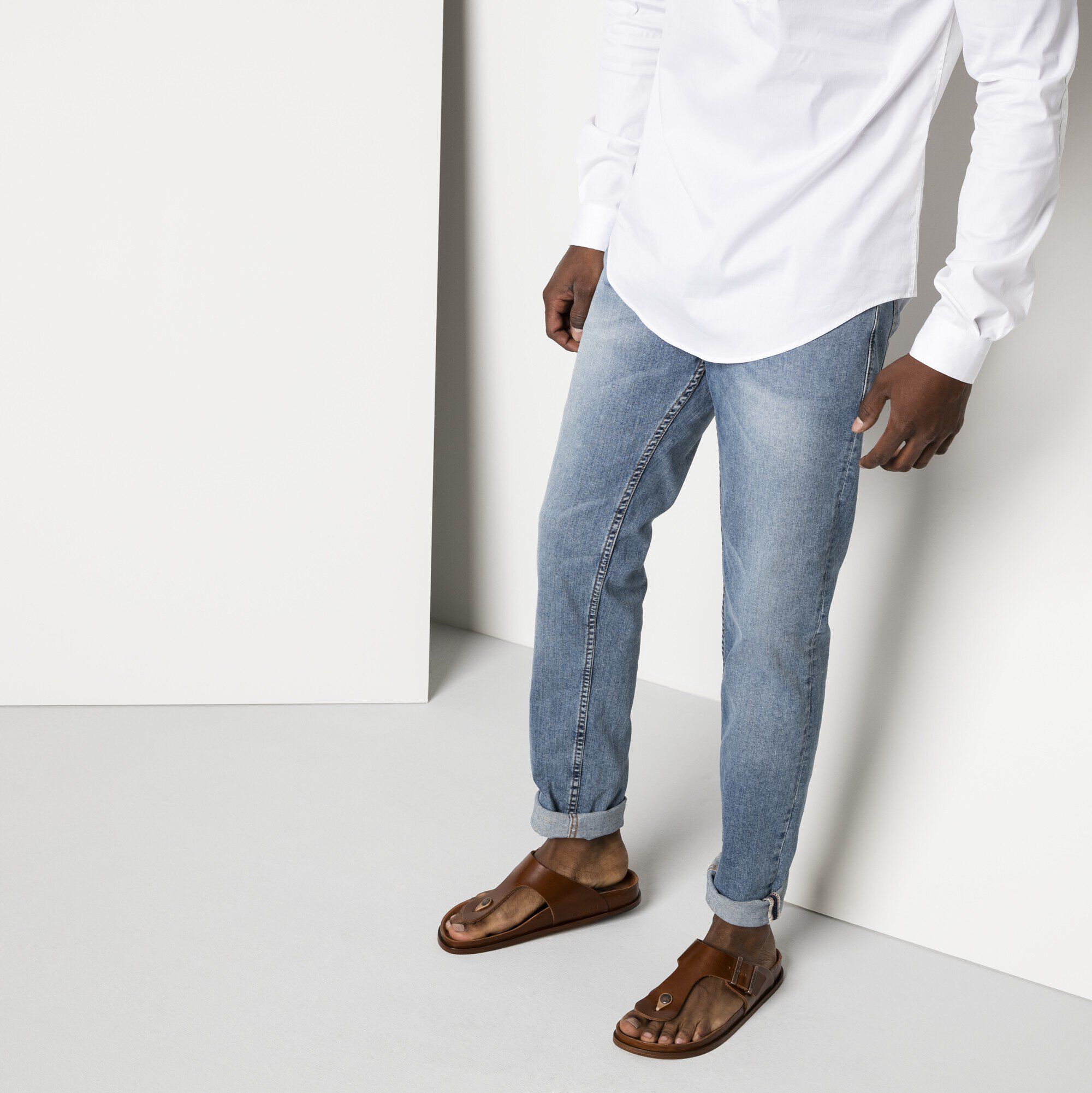   Close-up with a male model
