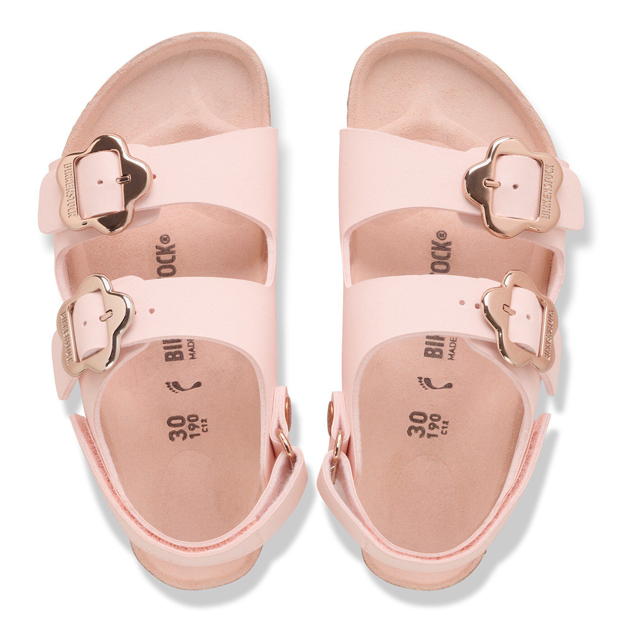 Milano Flower Buckle Kids Birko-Flor - a top view