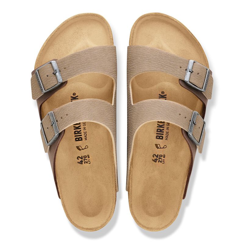 BIRKENSTOCK Arizona Mixed Synthetics Taupe/Mocha Soft Footbed detail