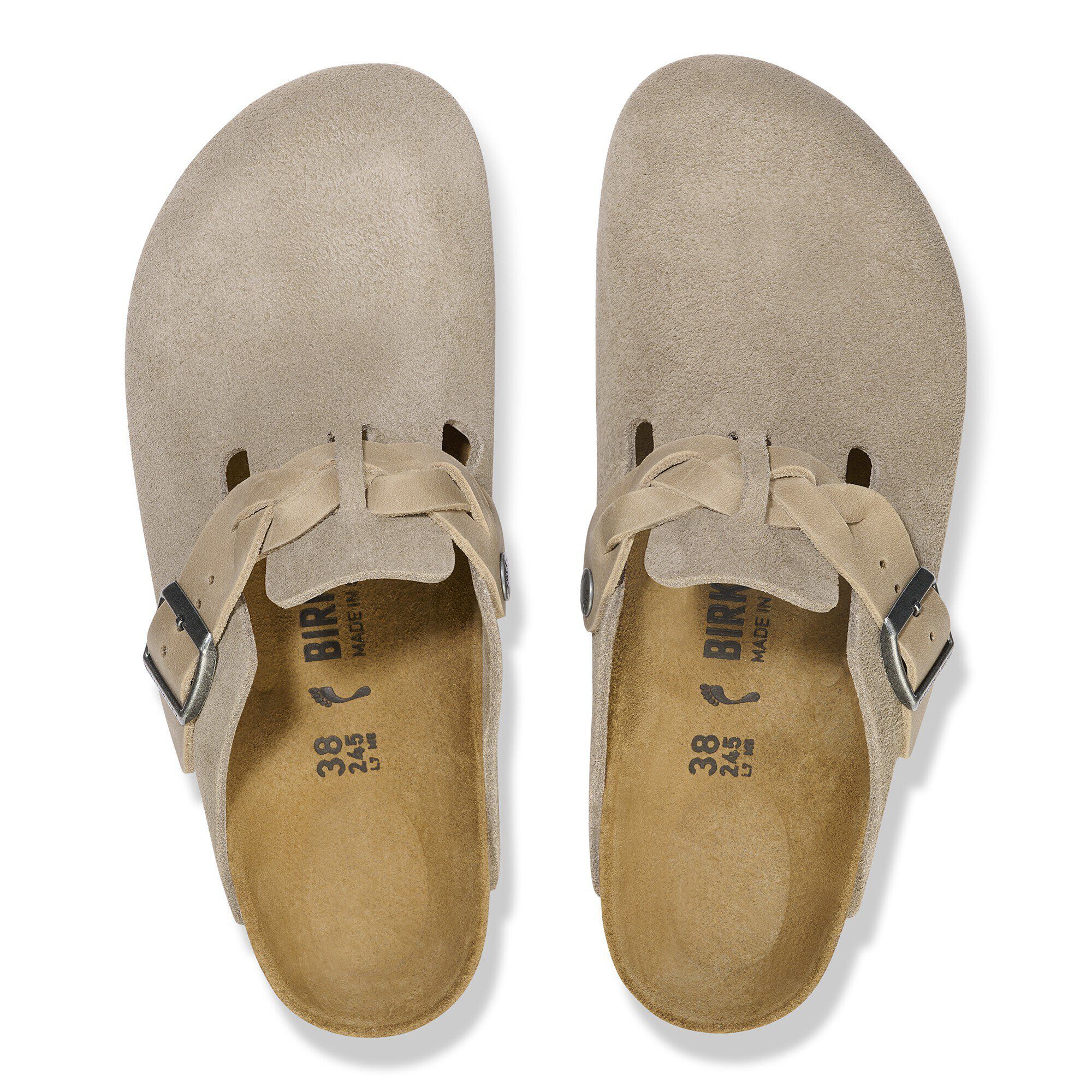 e*e様 BIRKENSTOCK Boston Braided トープ　40 Boston Braided Suede Leather in Color Taupe | BIRKENSTOCK Canada