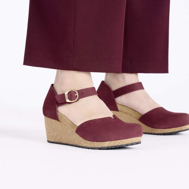 Mary Ring-Buckle Cuir nubuck en Zinfandel BIRKENSTOCK Canada