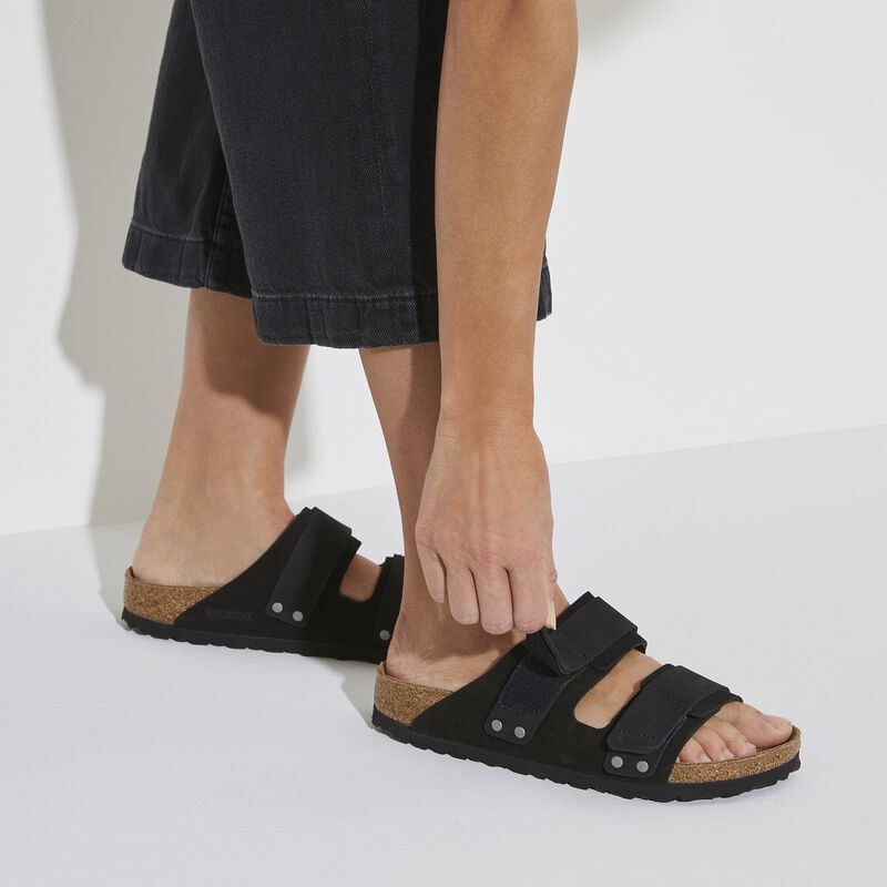 BIRKENSTOCK Uji Nubuck Leather/Suede Black Walk Edit detail