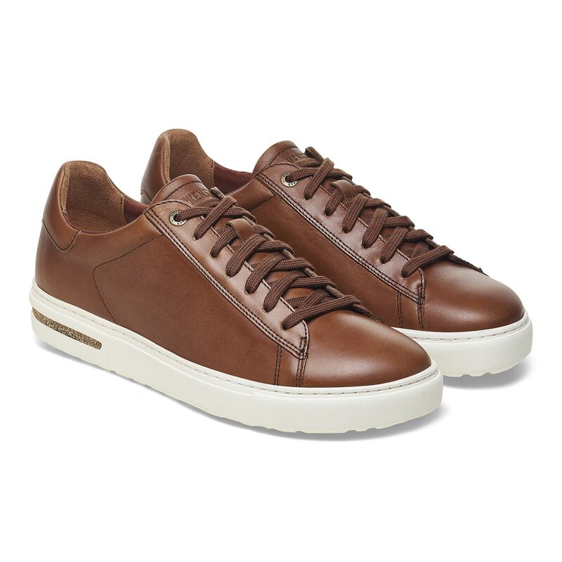BIRKENSTOCK Bend Low Natural Leather Cognac Soft Sole detail