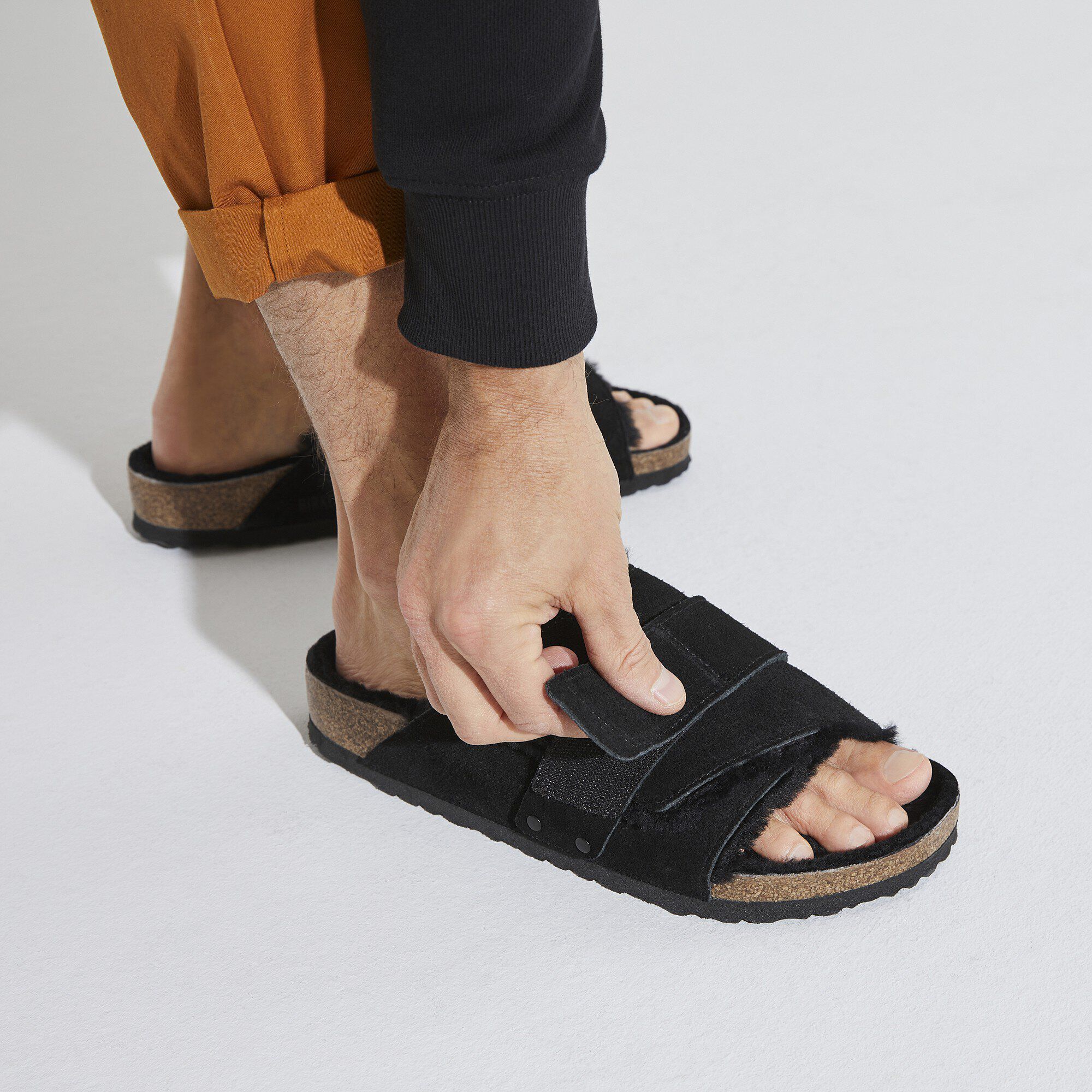 【BIRKENSTOCK kyoto】 レザーサンダル 27ノマドブラック BIRKENSTOCK kyoto】 レザーサンダル 27ノマドブラック