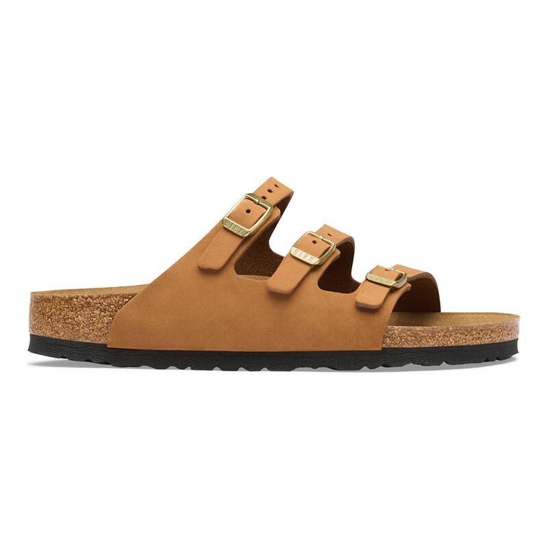 BIRKENSTOCK Florida Fresh Nubuck Leather Mink Classic Fit detail