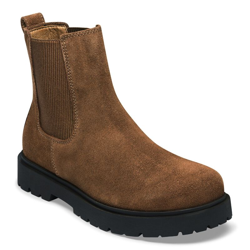 BIRKENSTOCK Highwood Slip On Mid Suede Leather Velvet grey Trail Easy detail