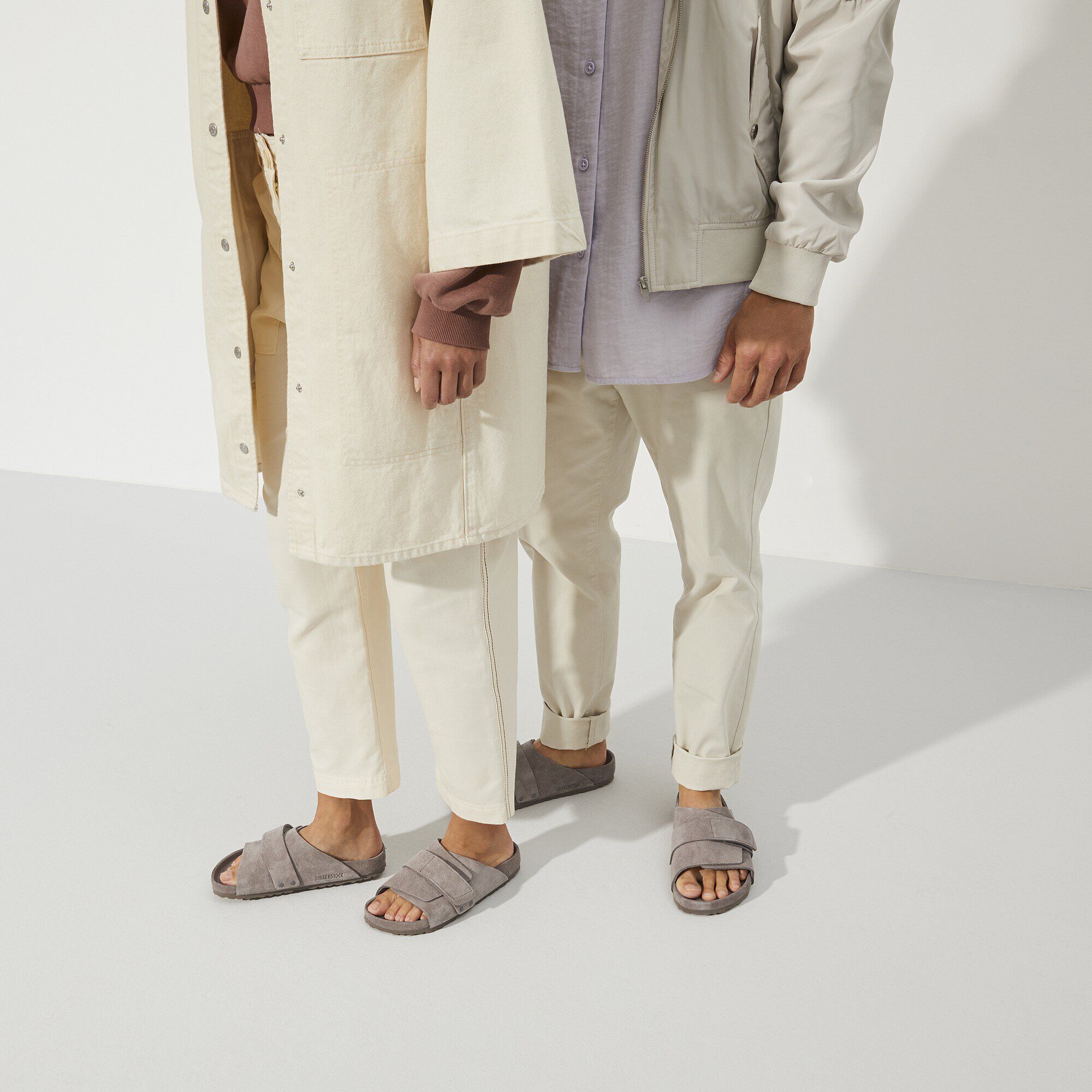 靴 BIRKENSTOCK KYOTO Exquisite gray taupe Kyoto Suede Leather in Color Gray Taupe | BIRKENSTOCK Canada