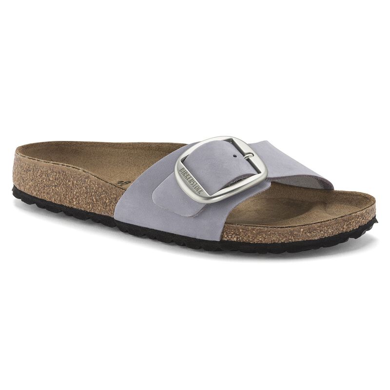 BIRKENSTOCK Madrid Big Buckle Nubuck Leather Soft Pink Soft Sole detail