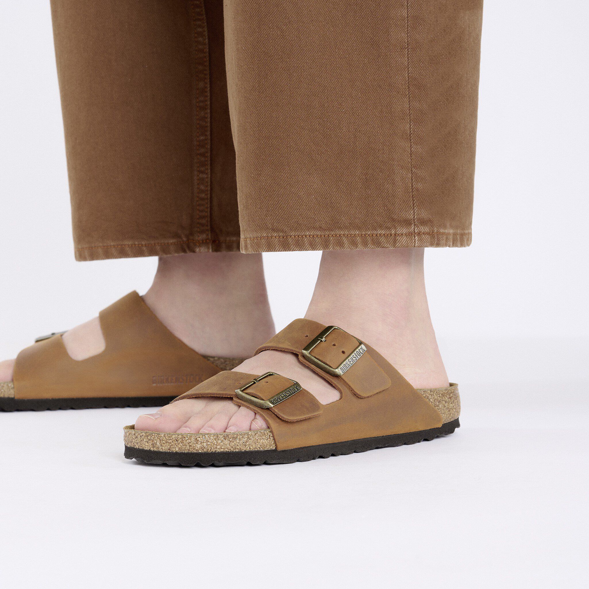 Birkenstock Arizona cuero aceitado Cognac