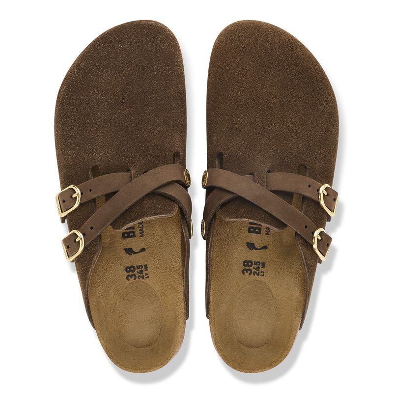 BIRKENSTOCK Blair Suede Leather Carafe Walk Edit detail