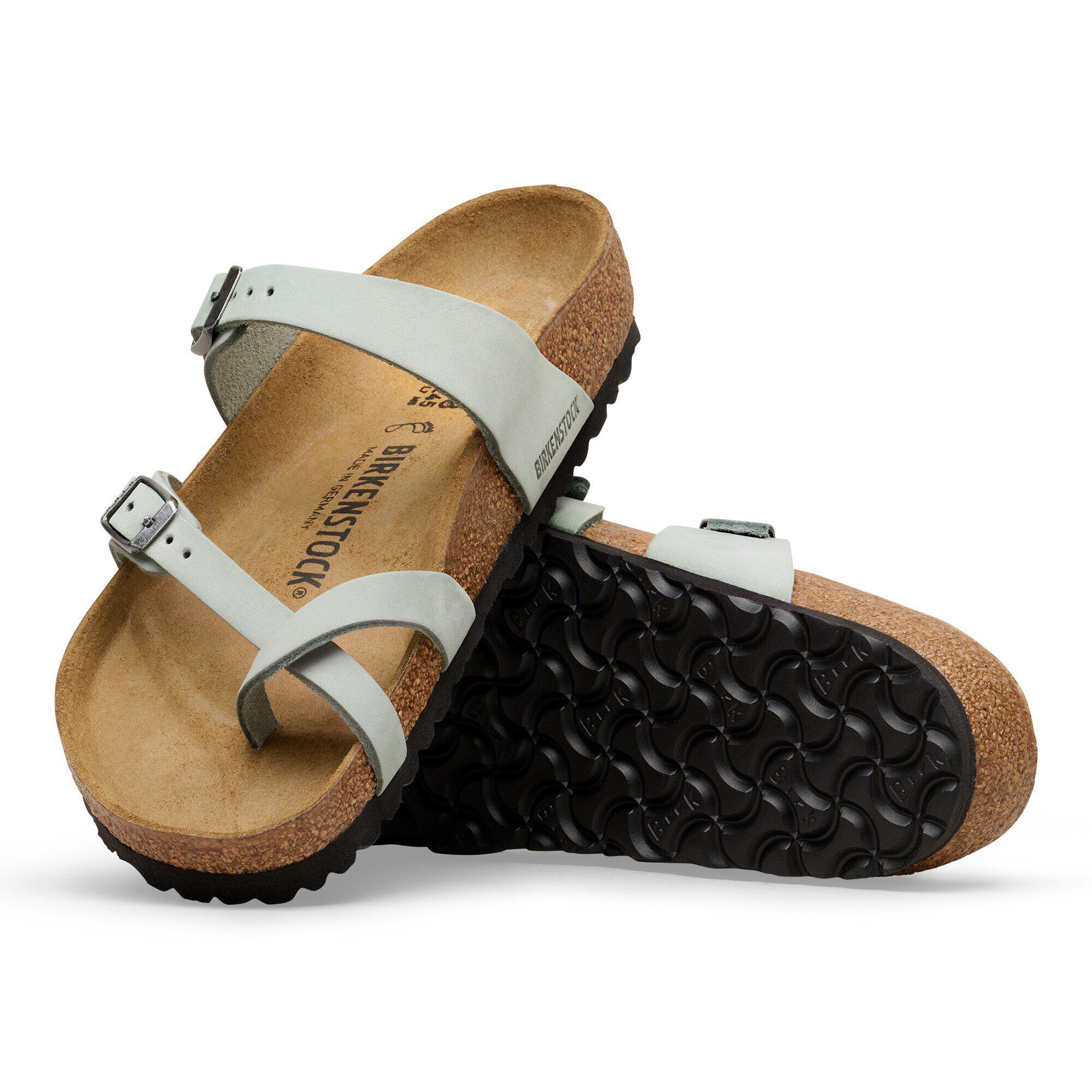 【新品未使用】BRKENSTOK Mayari Mayari Nubuck Leather in Color Pure Sage | BIRKENSTOCK US