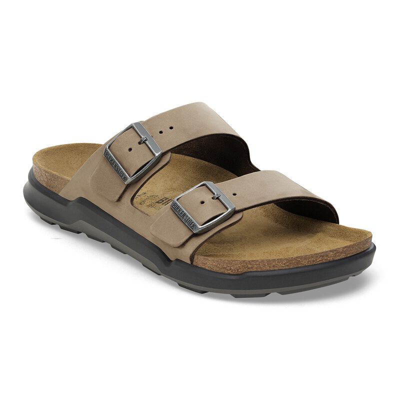BIRKENSTOCK Arizona Crosstown Men Waxy Leather Black Soft Footbed detail