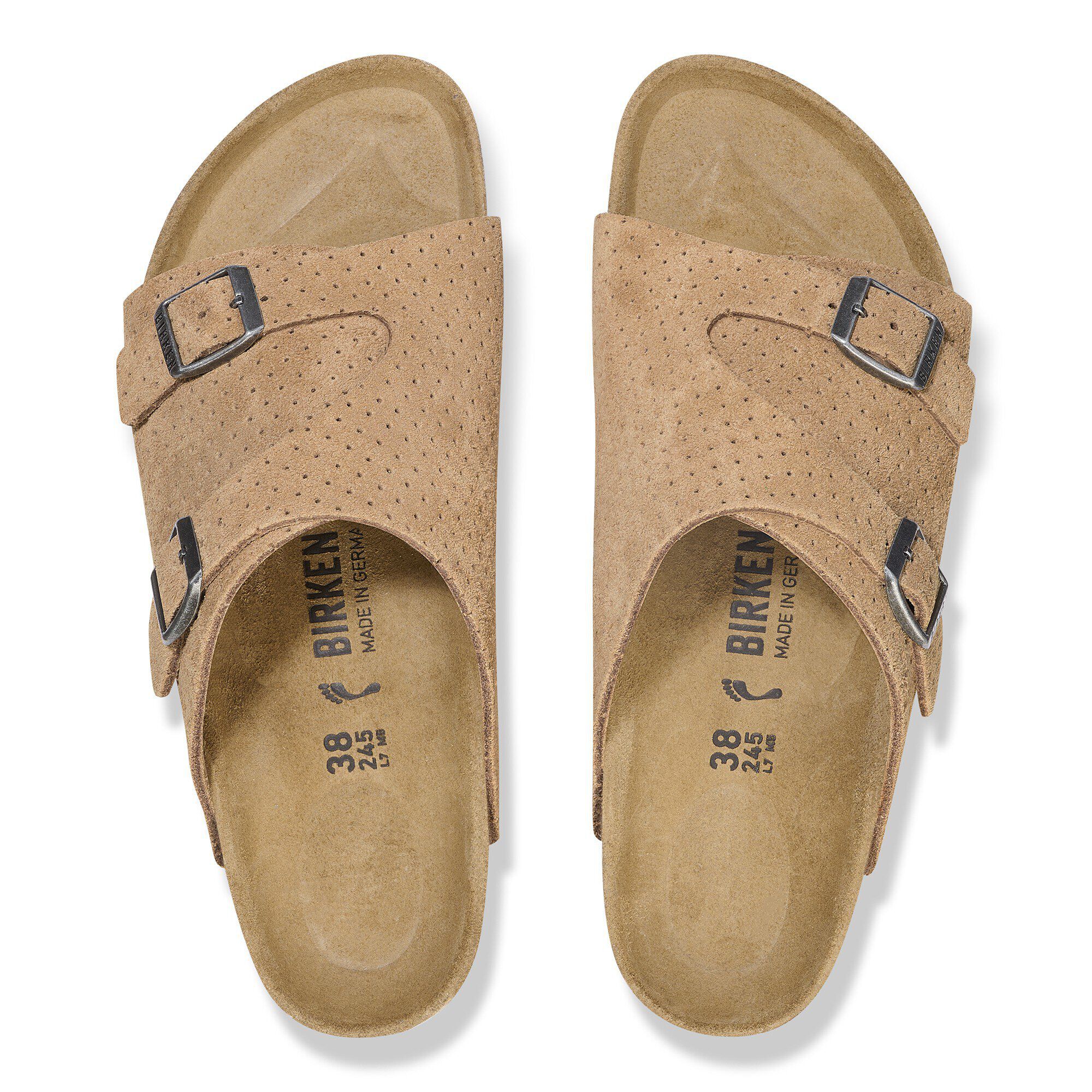 Zürich Suede Embossed in Color Dotted New Beige | BIRKENSTOCK US