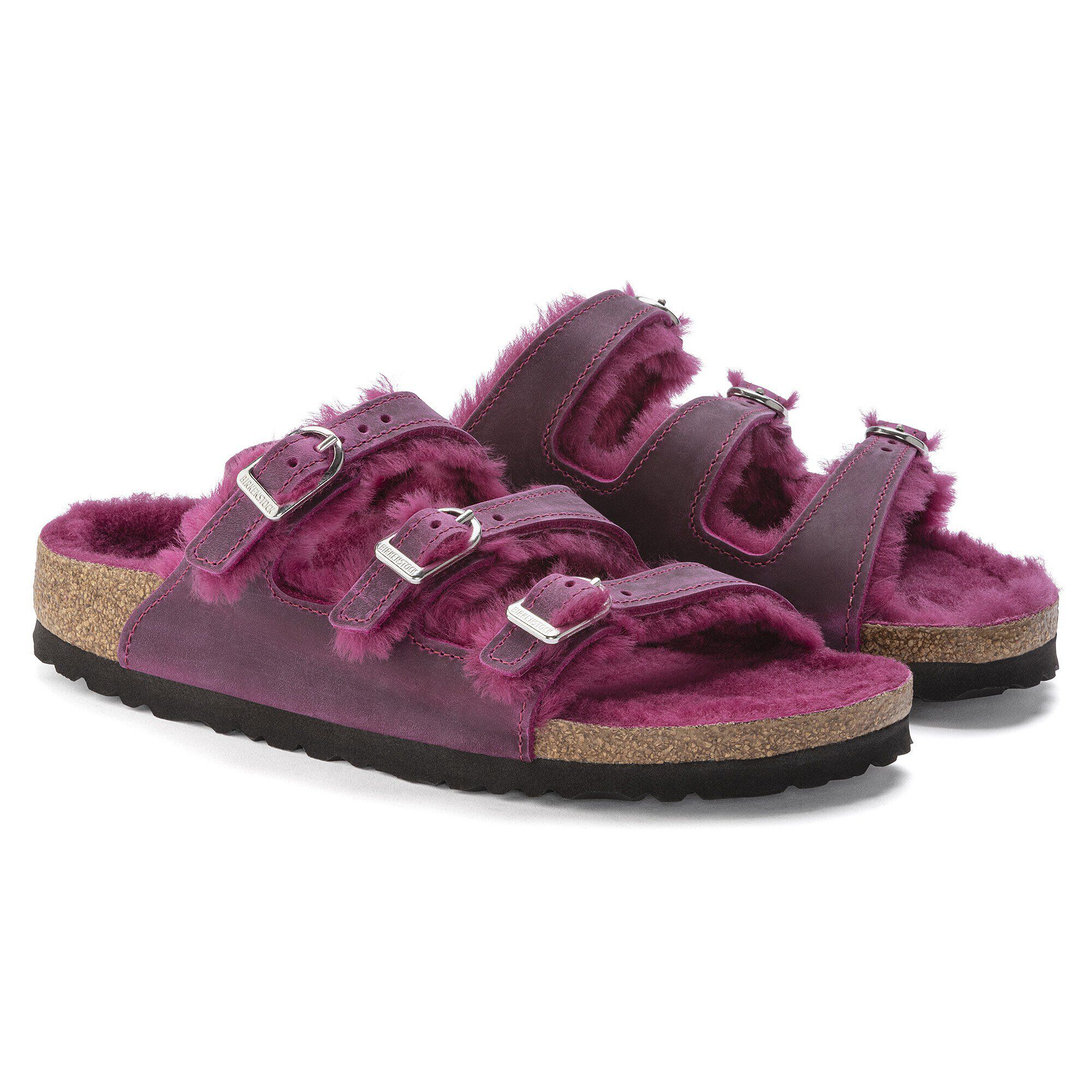 Florida Shearling Oiled Leather - shown as a pair