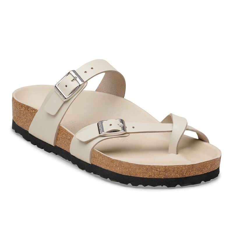 BIRKENSTOCK Mayari Natural Leather New Dressy Oyster Trail Easy detail