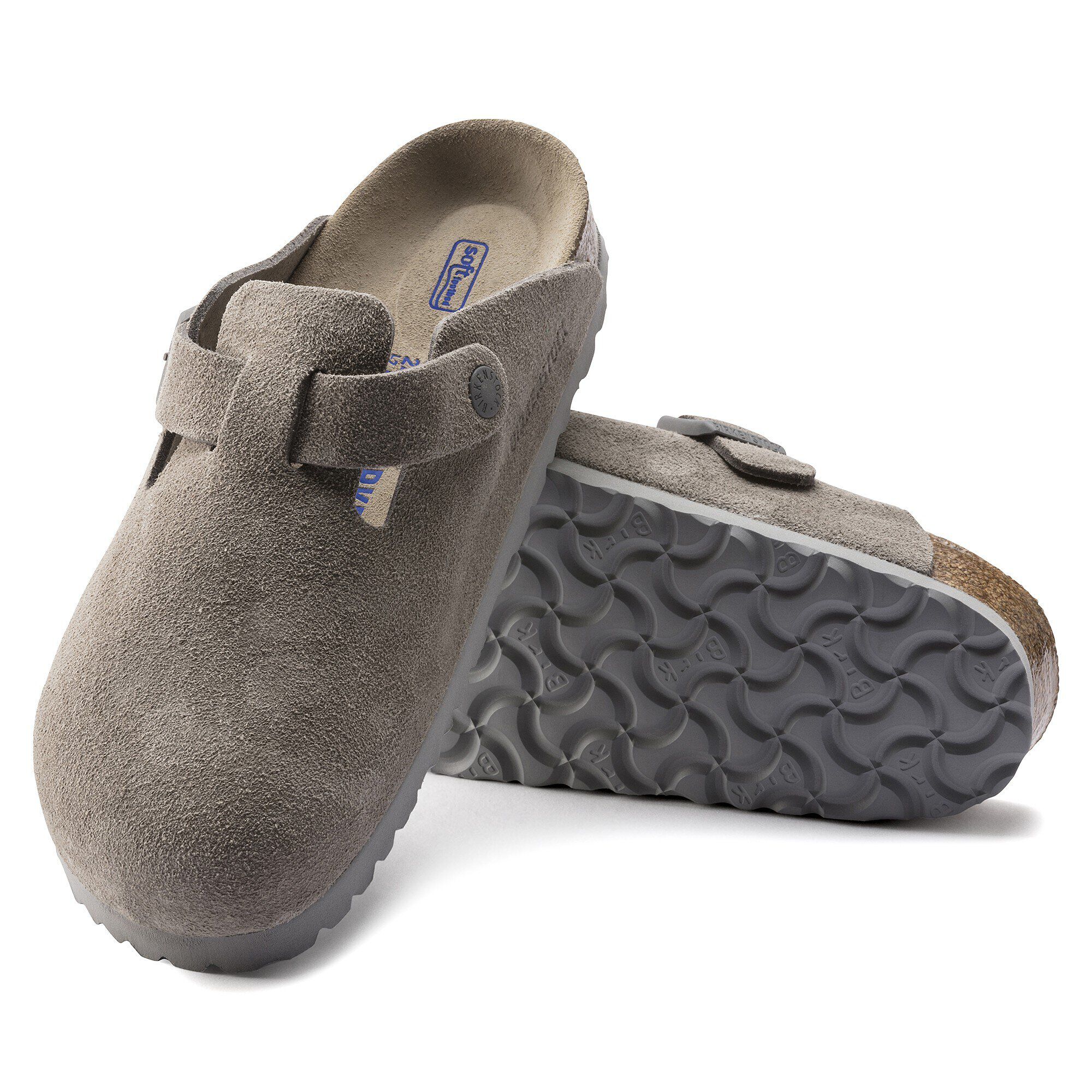 Boston Soft Footbed Suede Leather with outer sole details