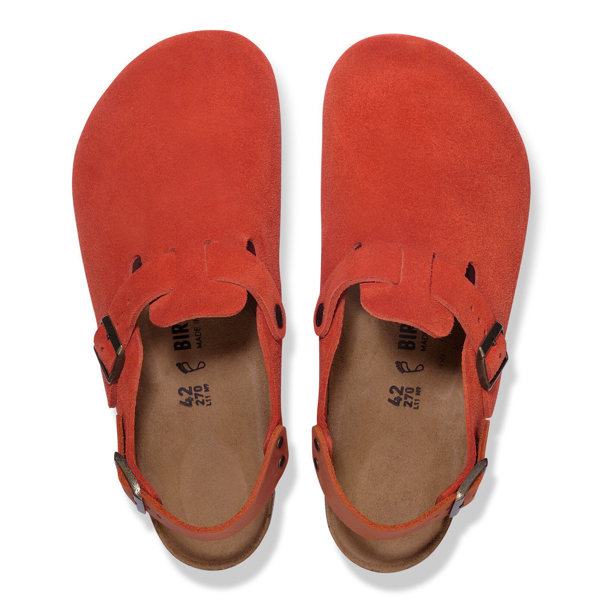 Tokio Suede Leather in Color Rust Brown | BIRKENSTOCK US