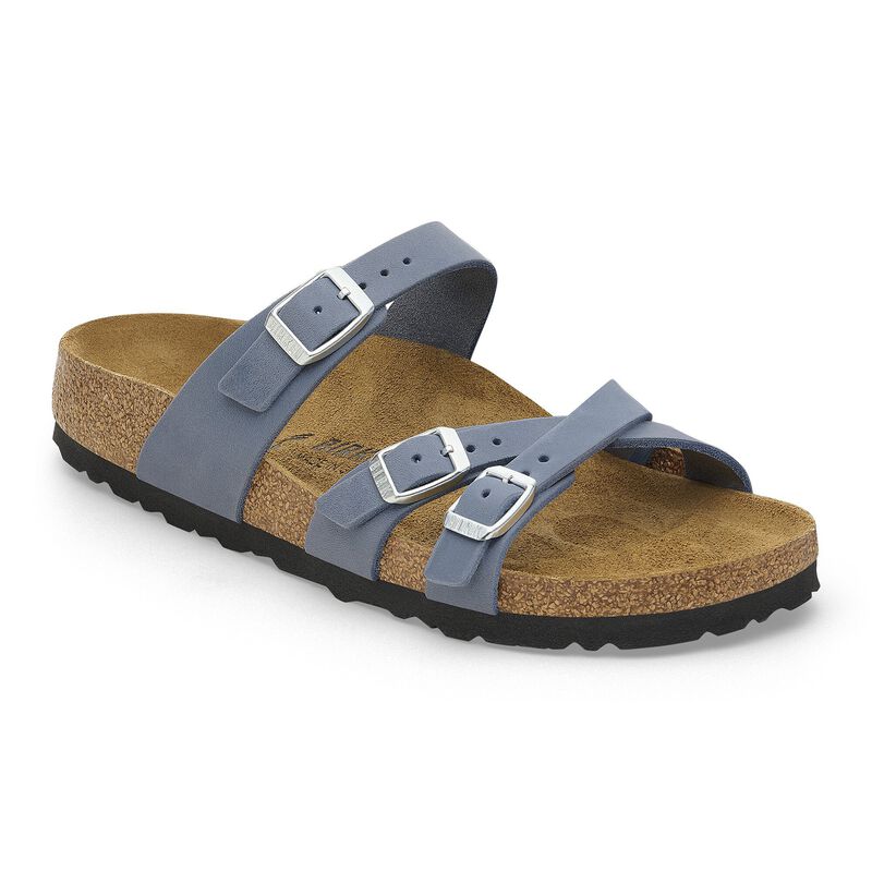 BIRKENSTOCK Franca Natural Leather Oiled Tobacco Brown Soft Footbed detail