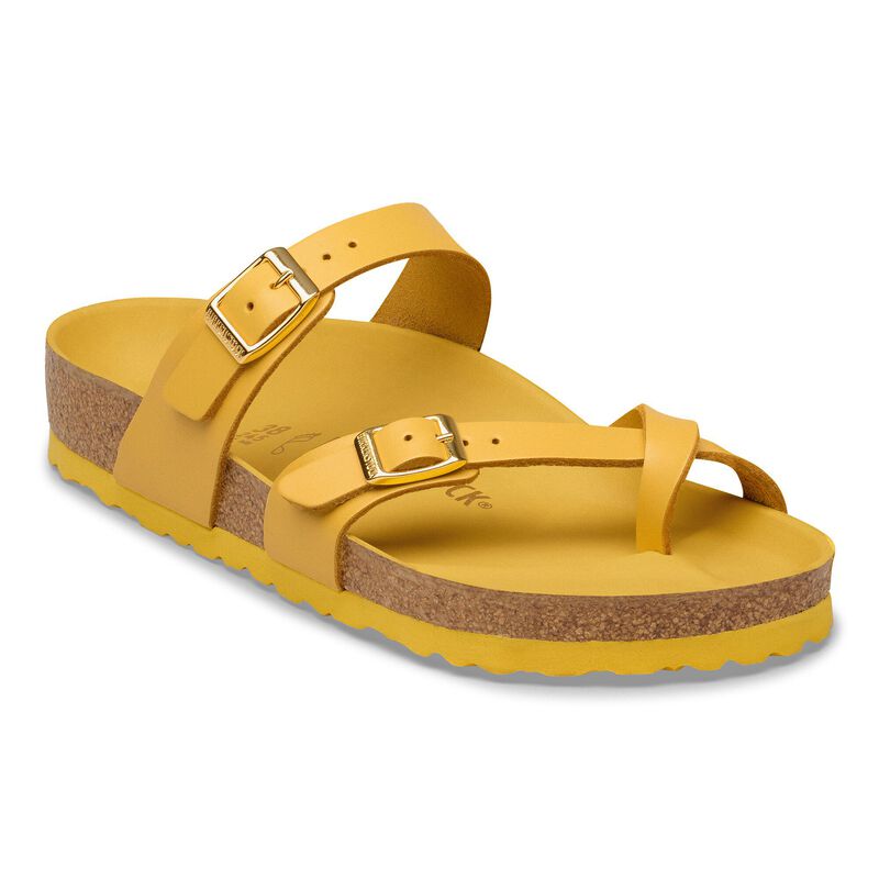 BIRKENSTOCK Mayari Natural Leather New Dressy Oyster Trail Easy detail