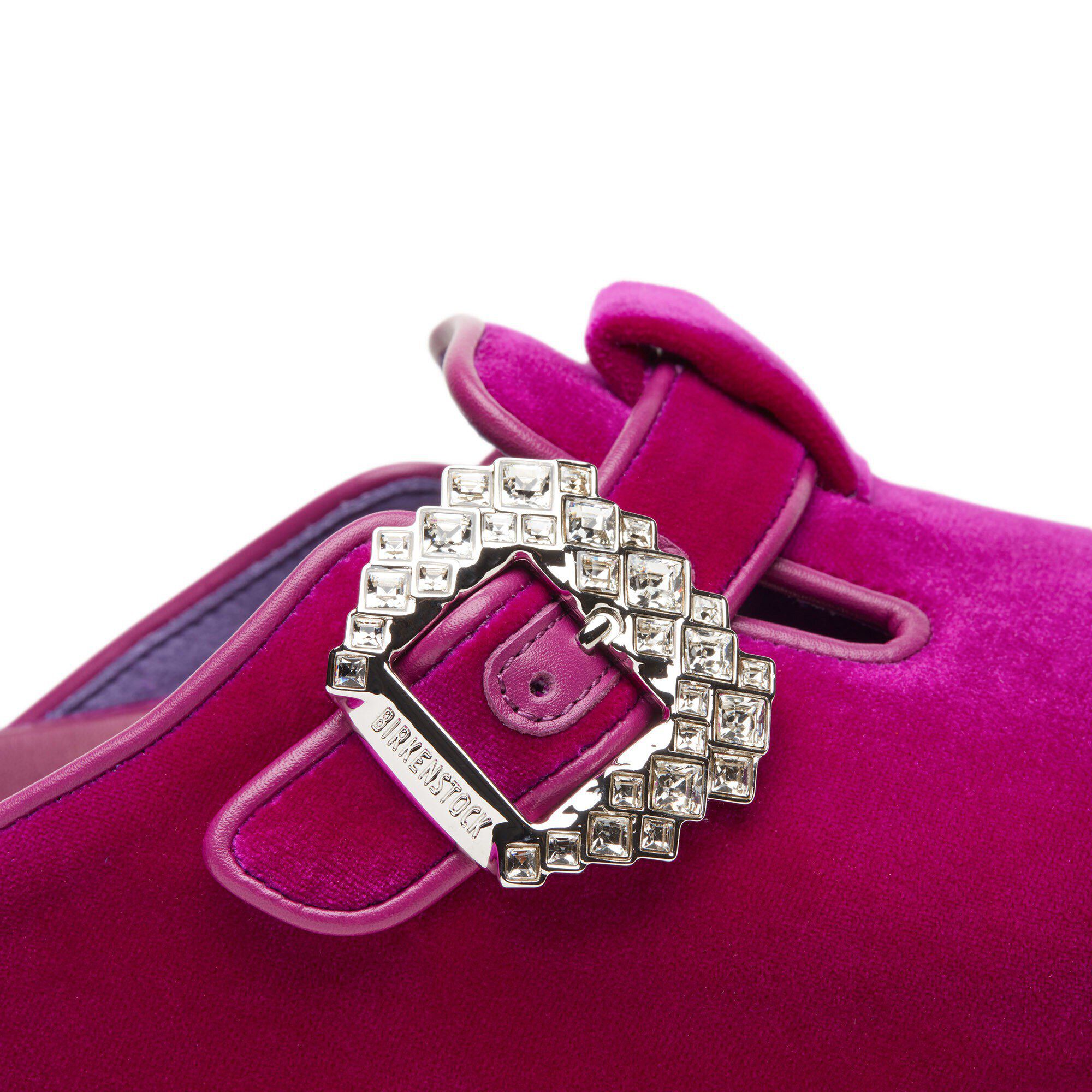 Manolo Blahnik Boston Velvet Crystal Buckle Velvet