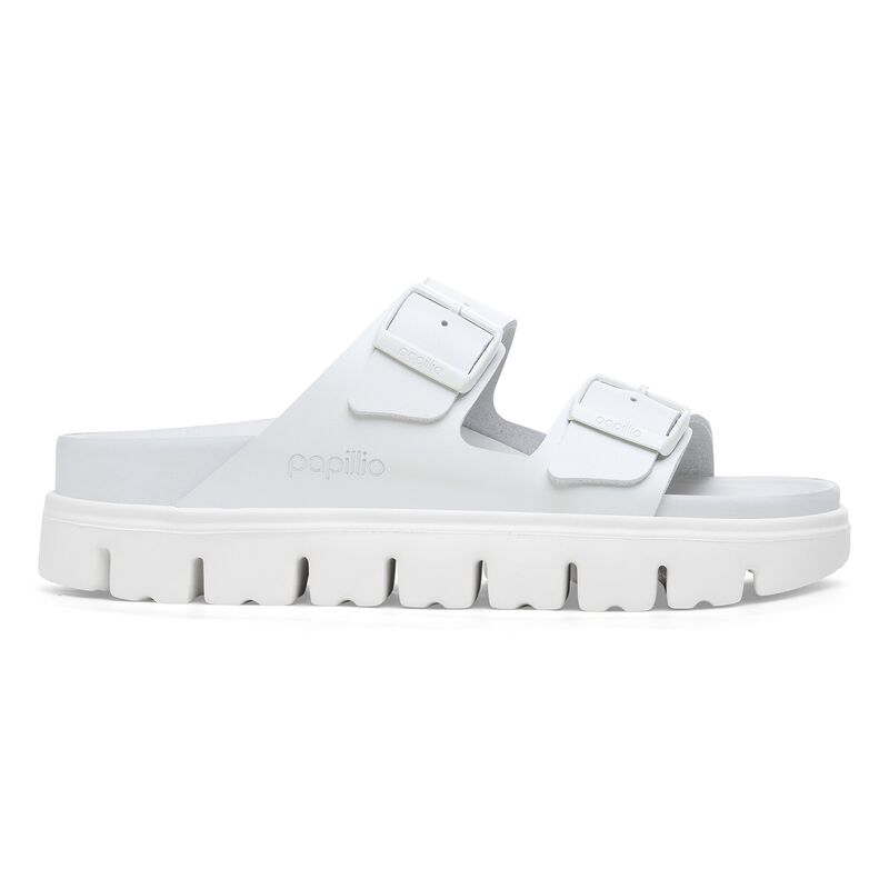 BIRKENSTOCK Arizona Chunky Leather White Trail Easy detail