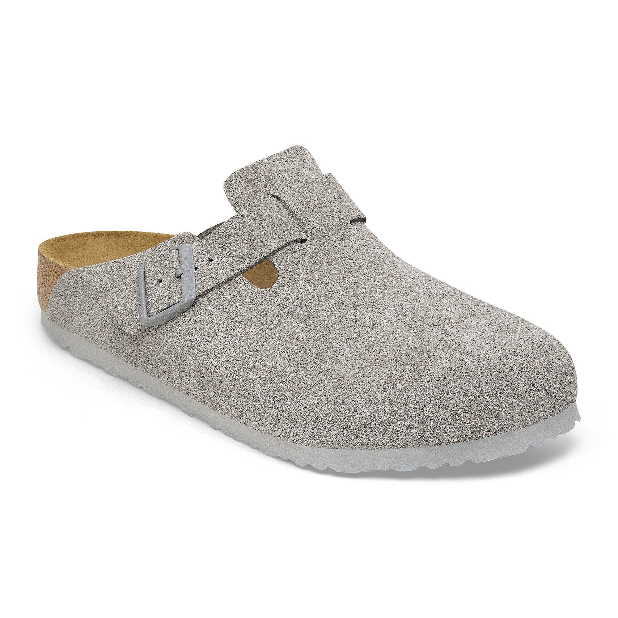 BIRKENSTOCK Boston ボストン STONE COIN 35サイズ Boston Suede Leather in Color Stone Coin | BIRKENSTOCK US