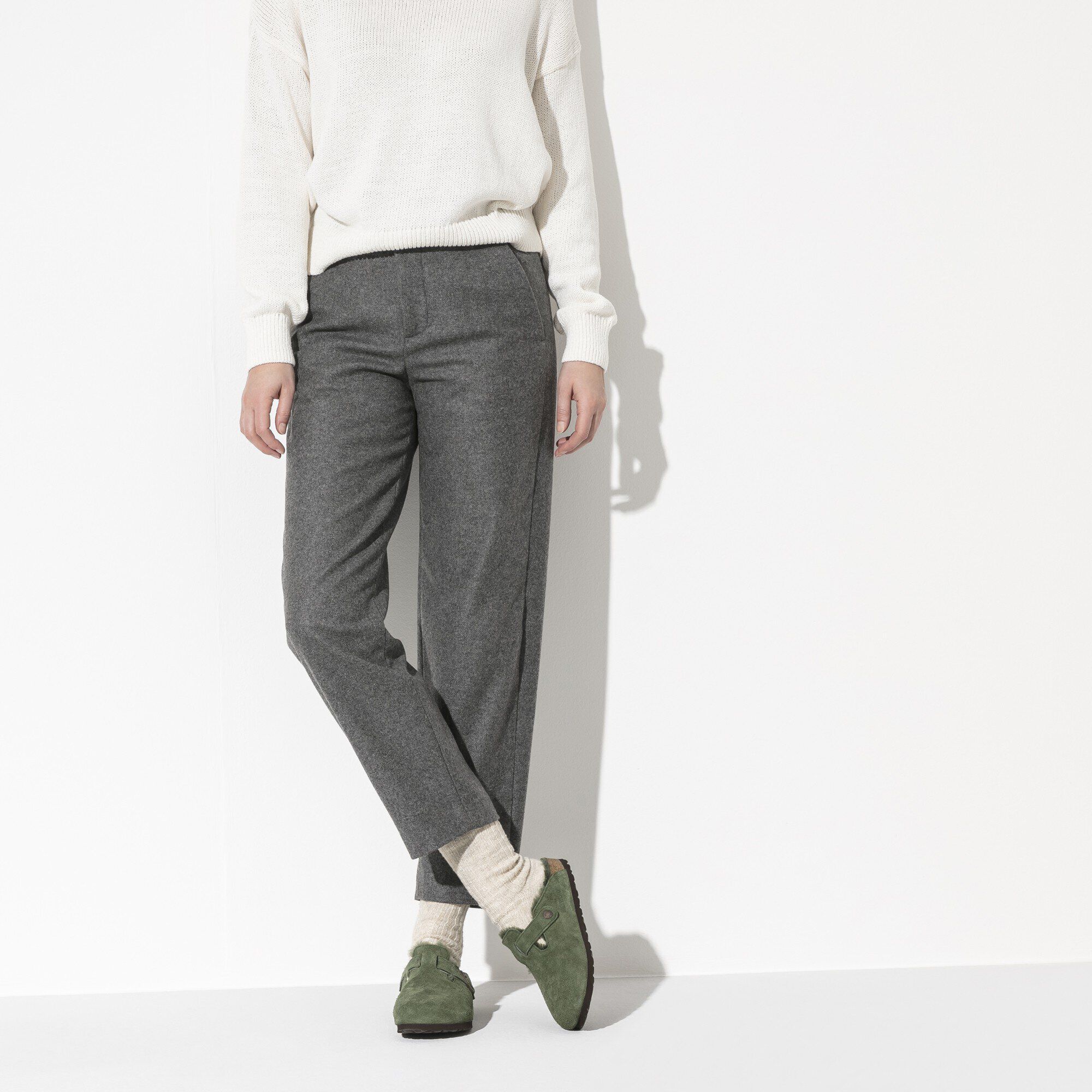 Boston Shearling Suede Leather