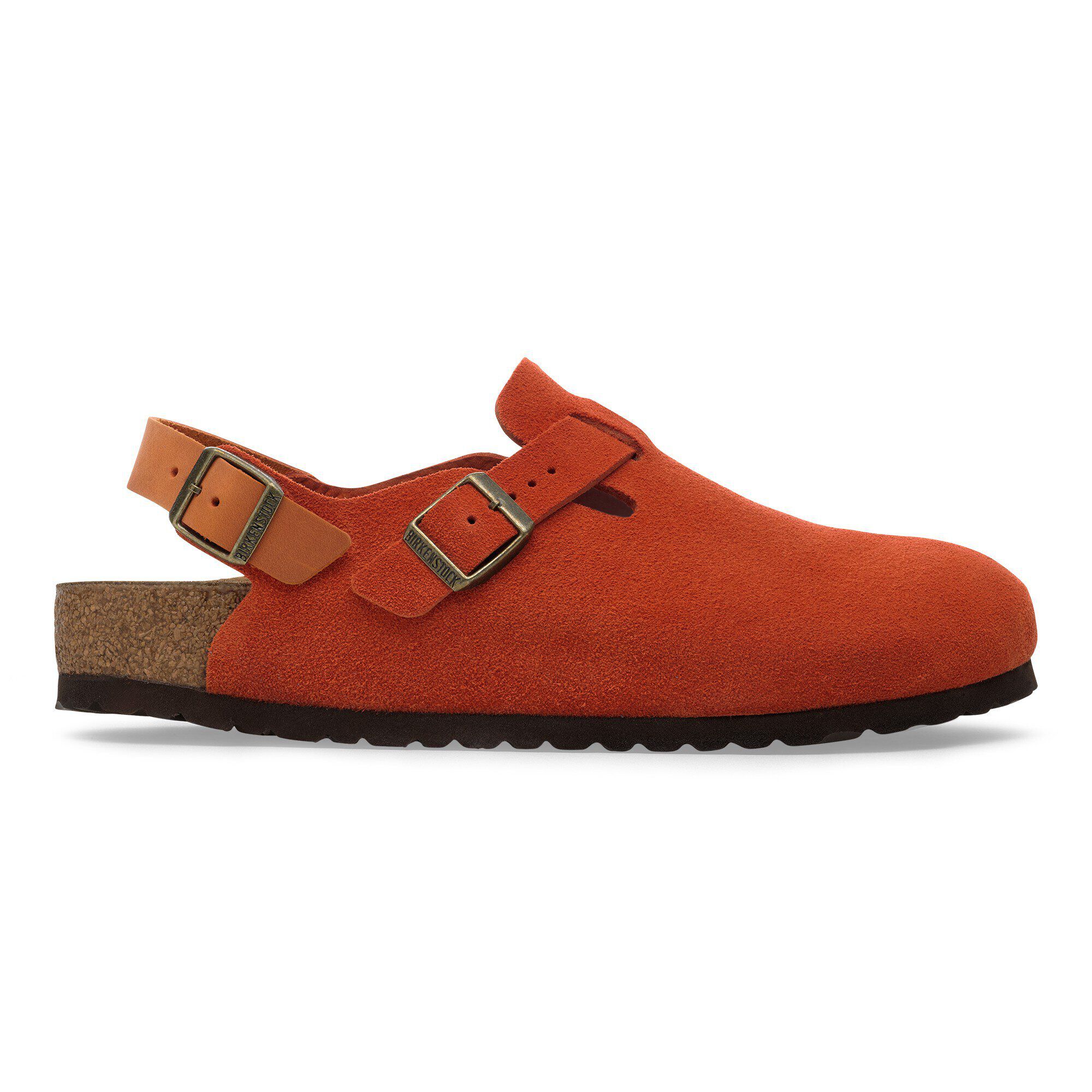 Tokio Suede Leather in Color Rust Brown | BIRKENSTOCK US