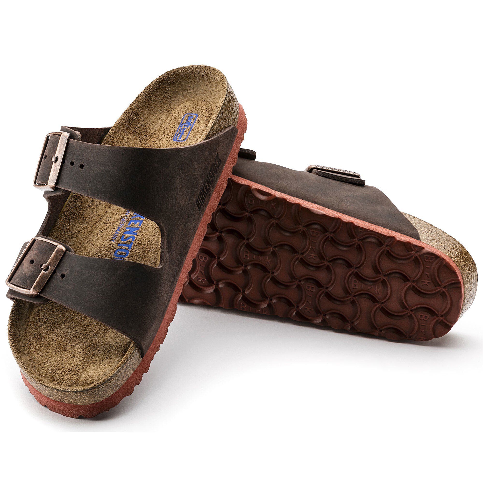 Arizona Soft Footbed Oiled Leather with outer sole details