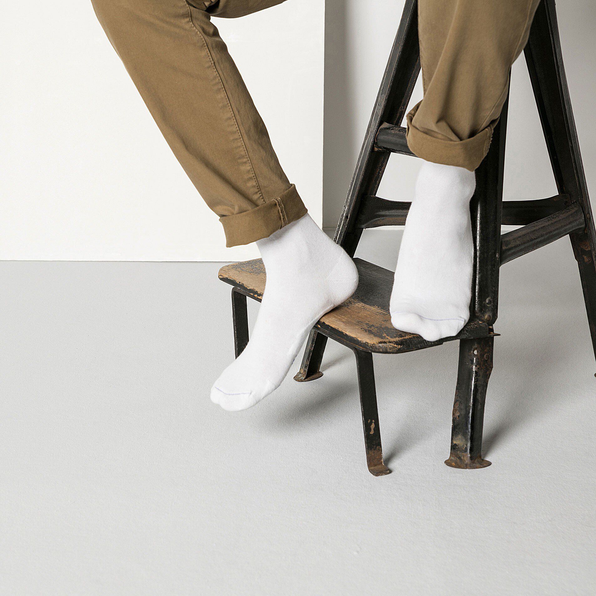   with a male model