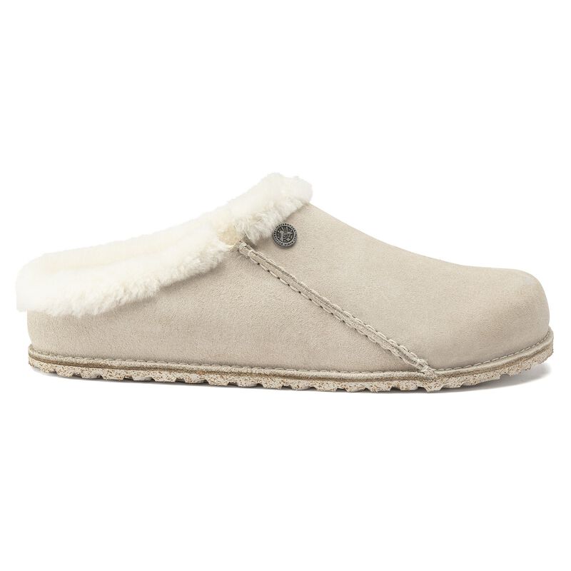 BIRKENSTOCK Zermatt Premium Suede Leather Antique White Daily Comfort detail