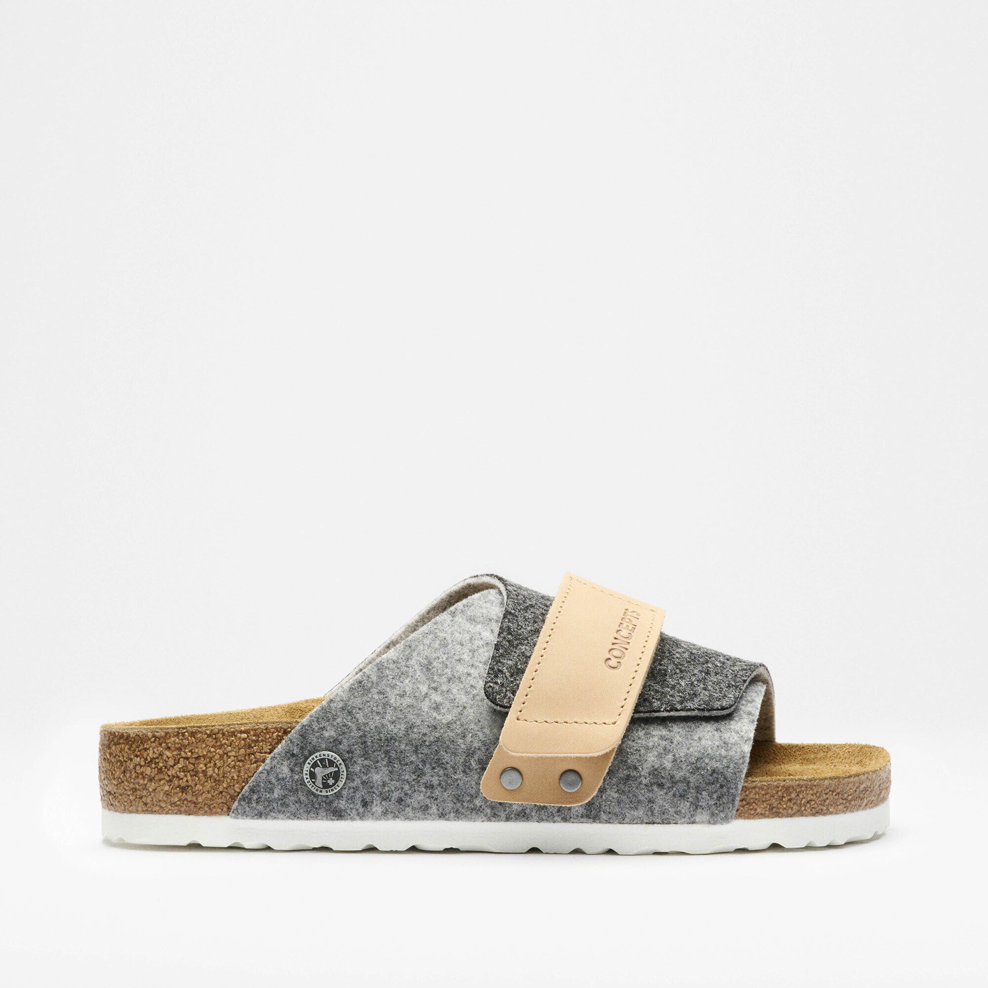 Kyoto Natural Leather-Felt - a side view