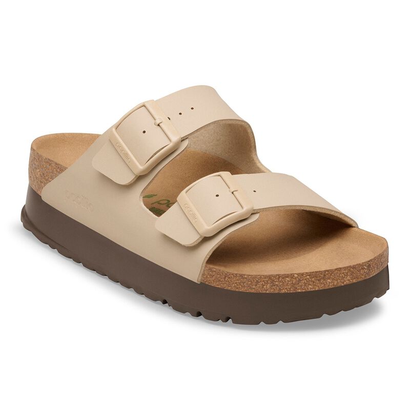 BIRKENSTOCK Arizona Flex Platform Birko-Flor White Trail Easy detail