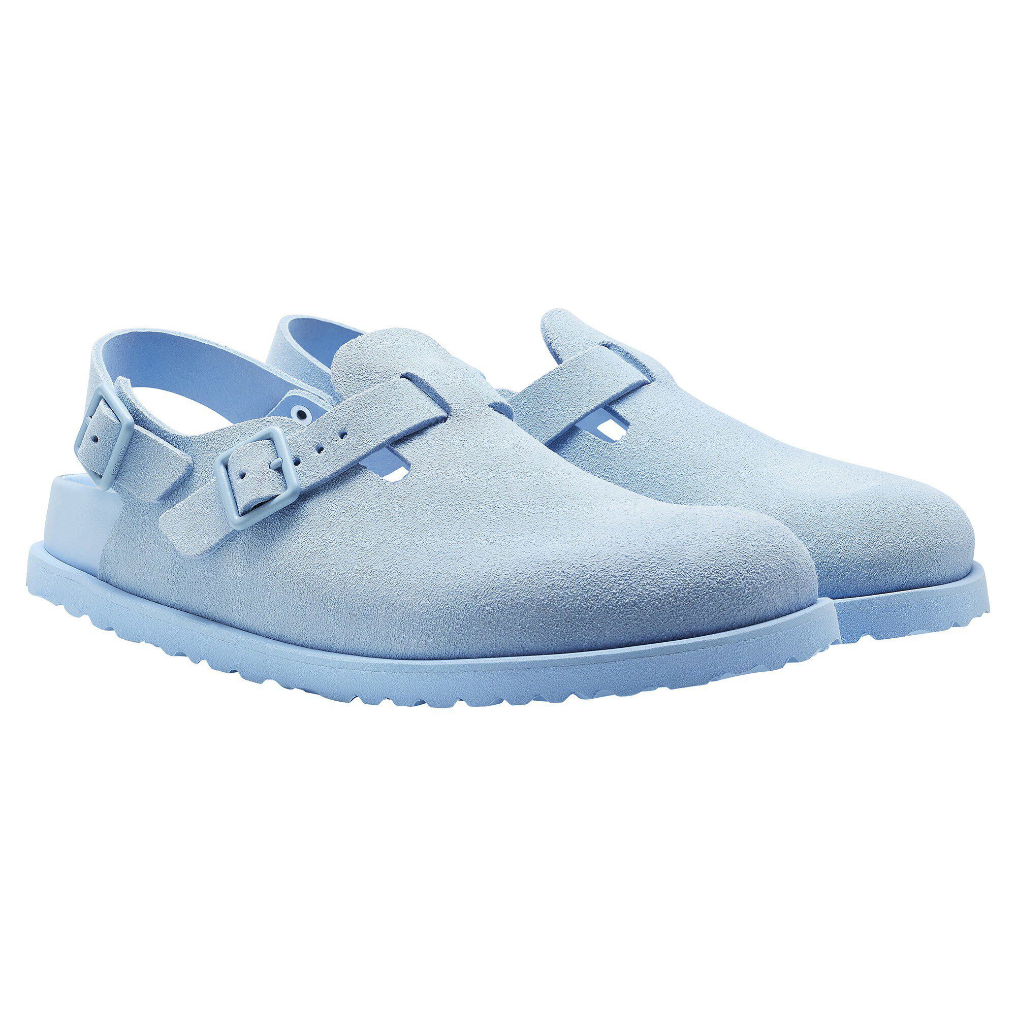 靴 BIRKENSTOCK38 1774 III Tokio Suede Leather in Color Powder Blue