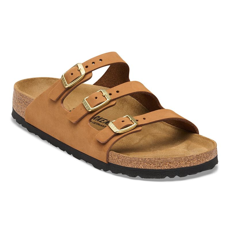 BIRKENSTOCK Florida Fresh Nubuck Leather Mink Classic Fit detail