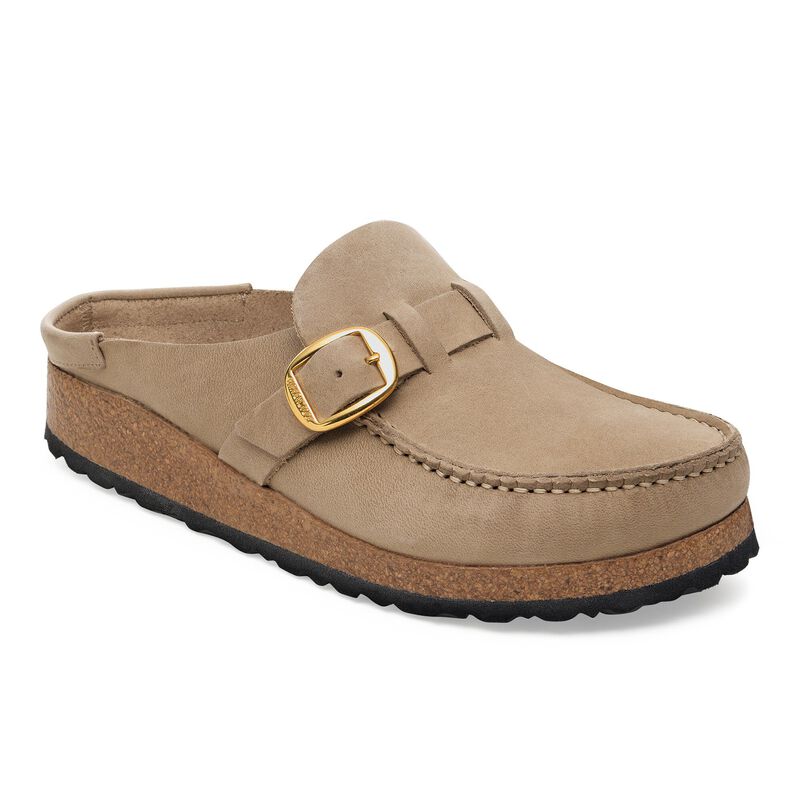 BIRKENSTOCK Buckley Natural Leather Oiled Tobacco Brown Soft Footbed detail