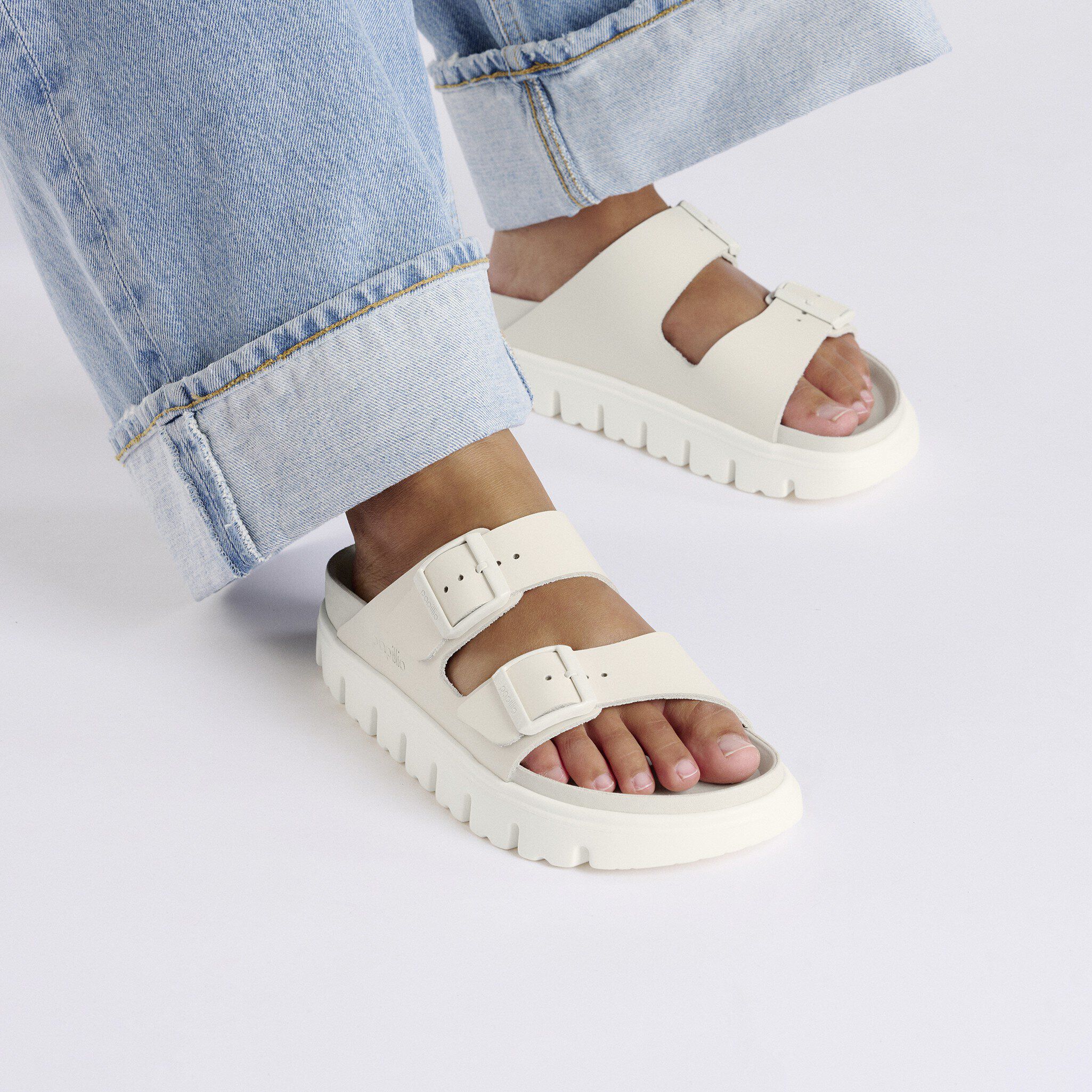 Arizona Chunky Leather in Color Eggshell | BIRKENSTOCK US