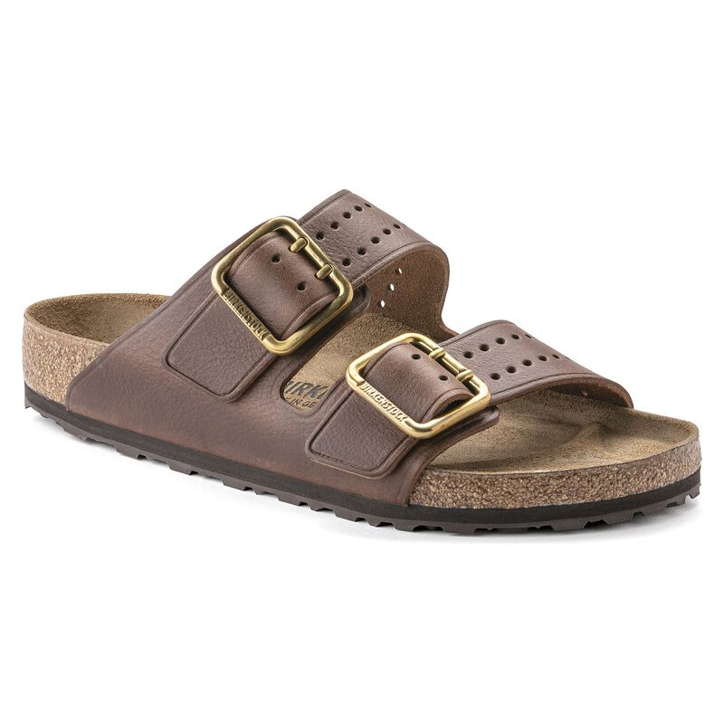 BIRKENSTOCK Arizona Bold Leather Roast Soft Footbed detail