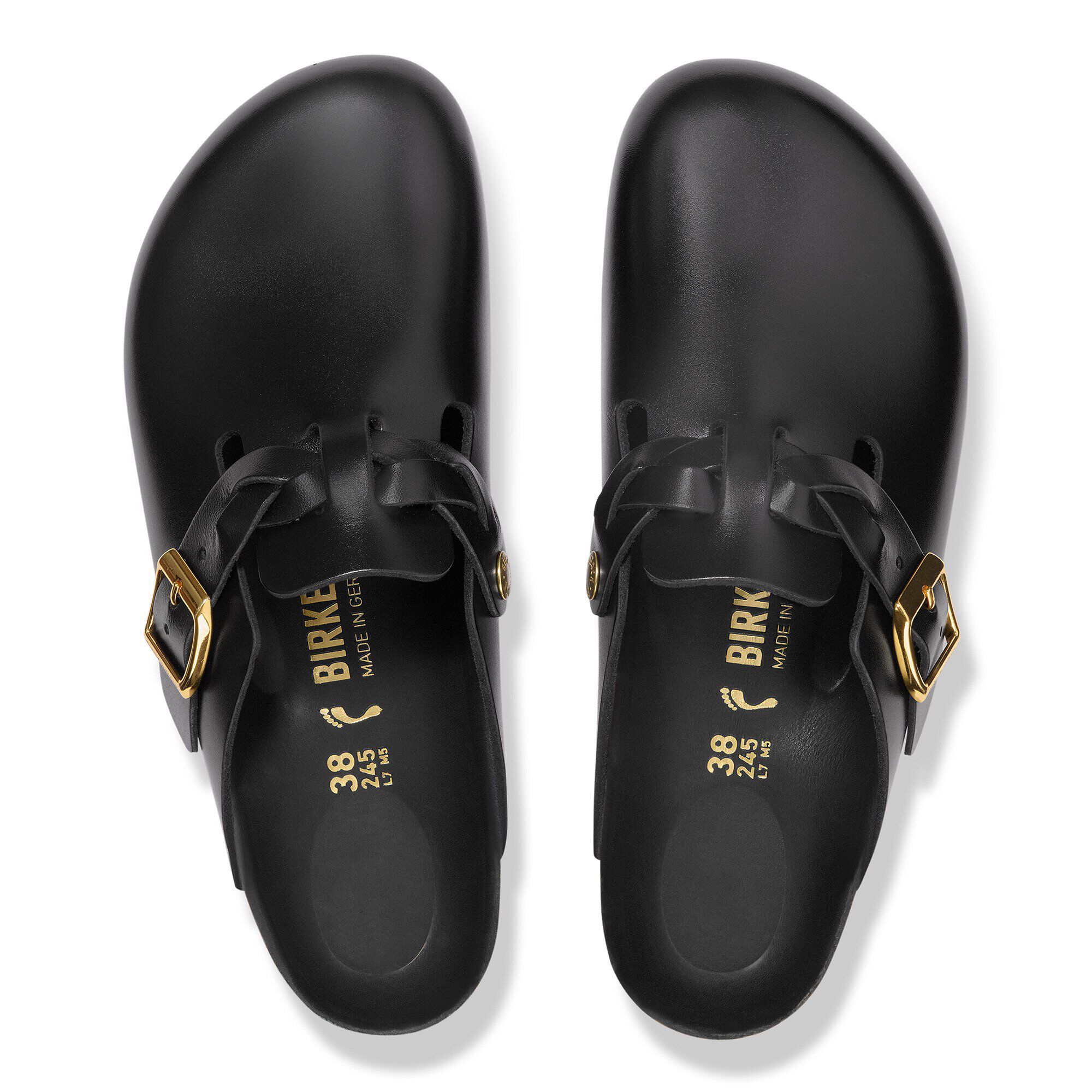 Boston Braided Leather in Color New Dressy Black | BIRKENSTOCK Canada