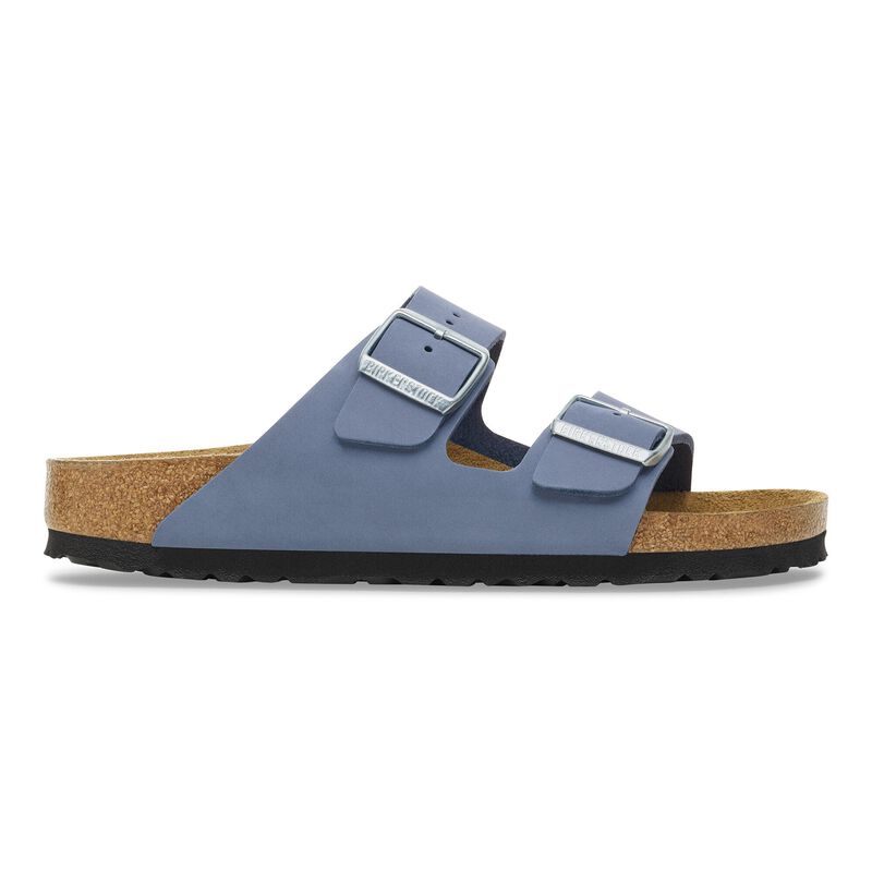 BIRKENSTOCK Arizona Nubuck Leather Stone Blue Daily Comfort detail