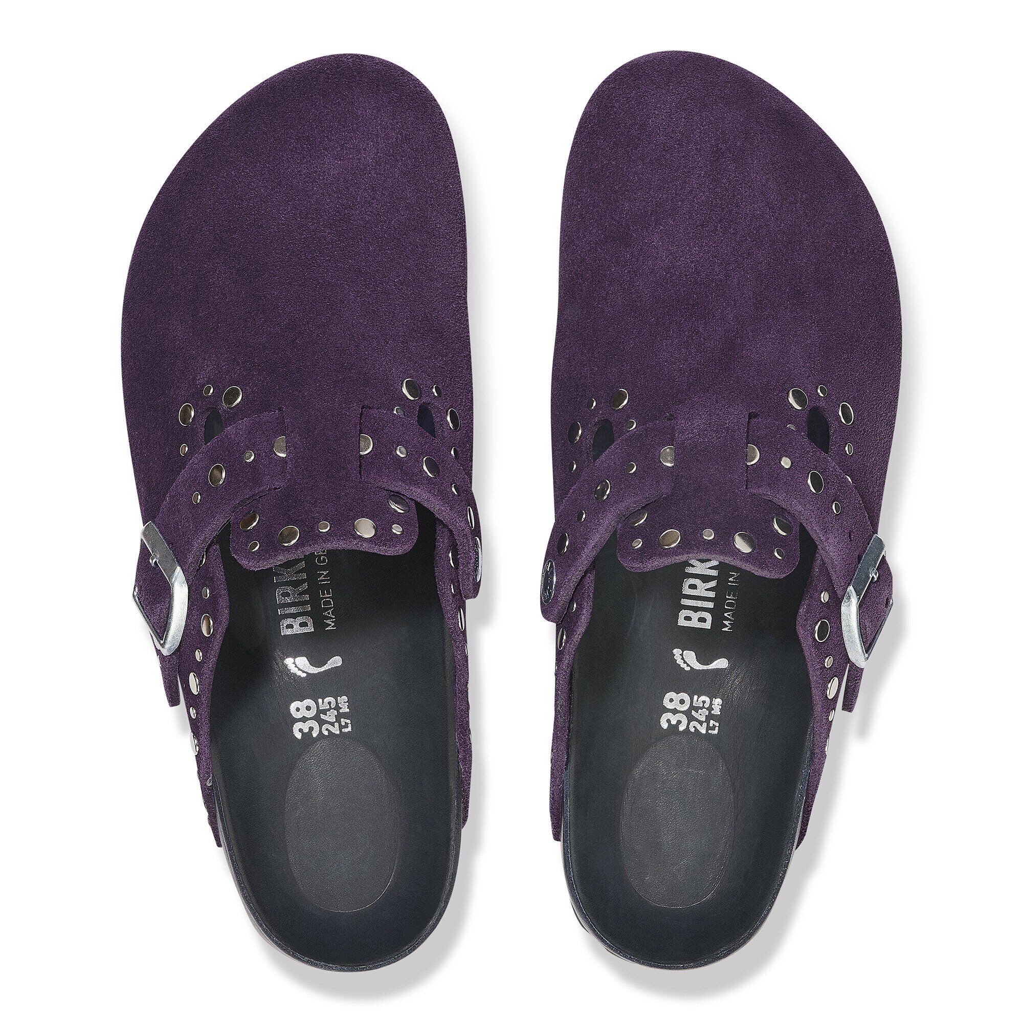 Boston Rivets Suede Leather