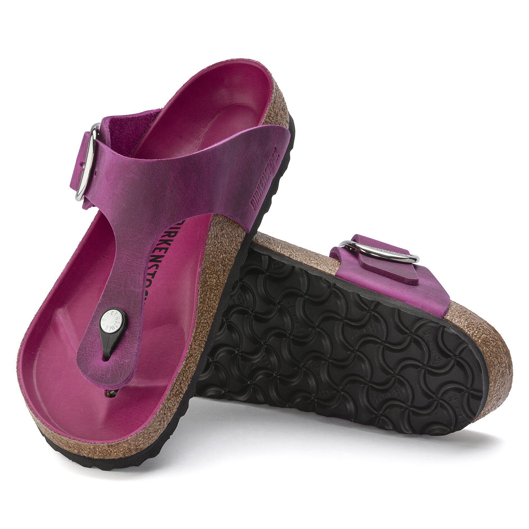 Gizeh Big Buckle Cuir huil&eacute;