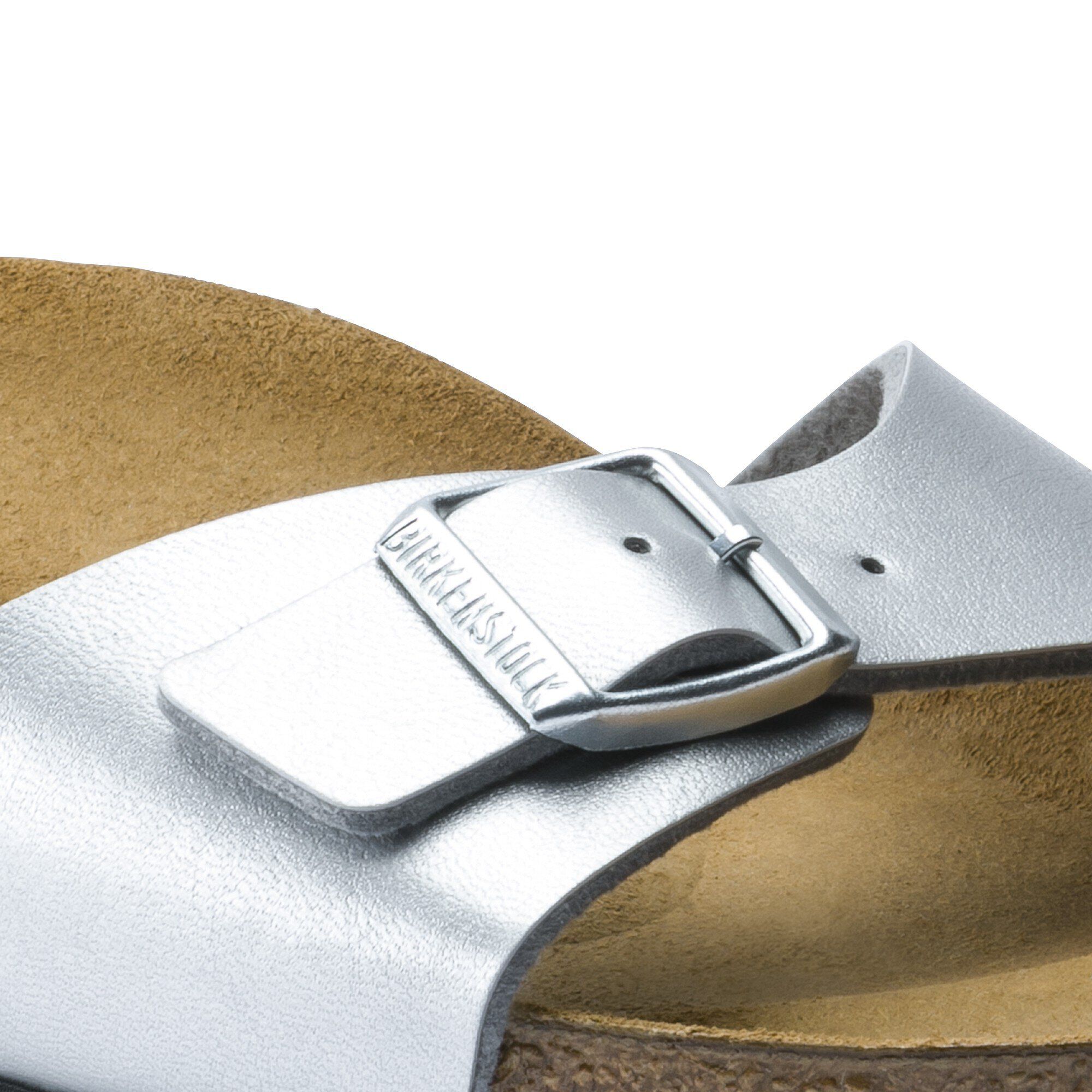 【新品未使用】BIRKENSTOCK Madrid BS Silver 38 Madrid Synthetics in Color Washed Metallic Silver