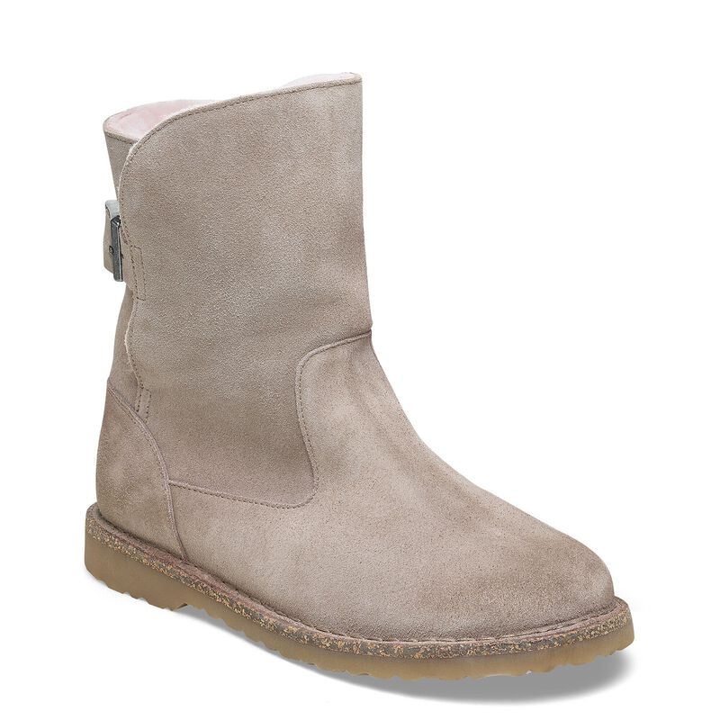 BIRKENSTOCK Uppsala Shearling Suede Leather Navy Soft Sole detail