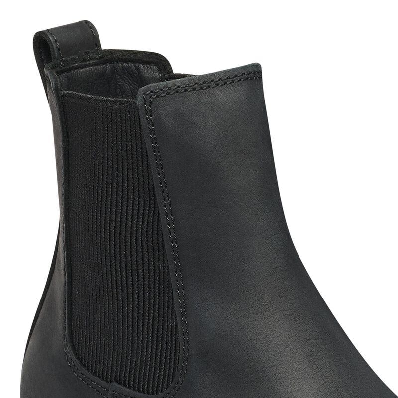 BIRKENSTOCK Highwood Slip On Mid Natural Leather Oiled Black Trail Easy detail