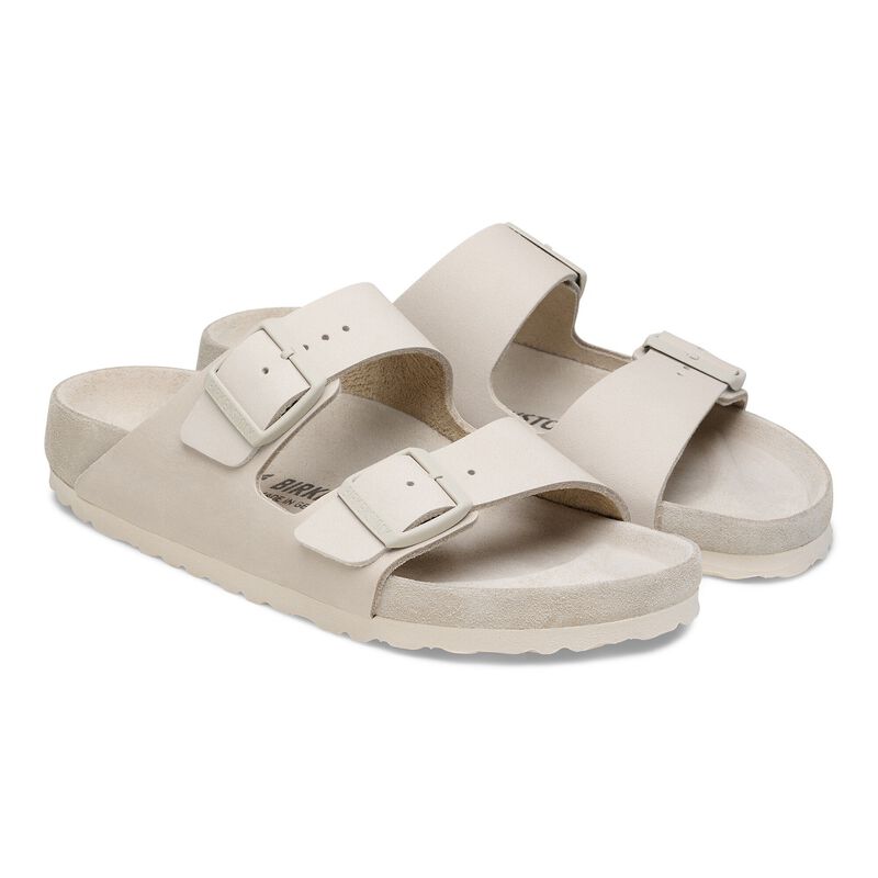BIRKENSTOCK Arizona Nubuck Leather Oyster Easy Walk detail