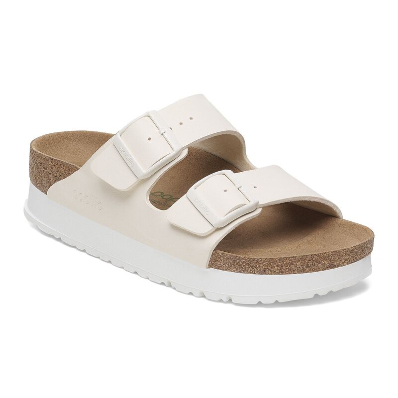 BIRKENSTOCK Arizona Flex Platform Birko-Flor White Trail Easy detail